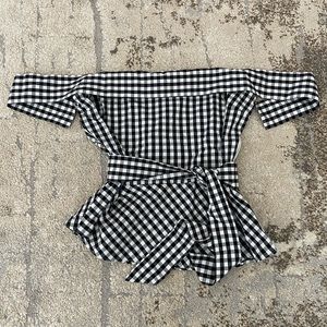 Off the shoulder cinched Top